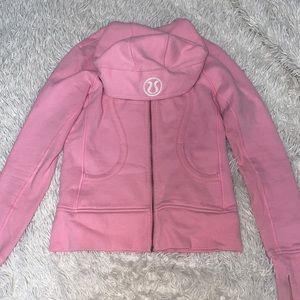 Size 6 Lululemon Pink Scuba hoodie